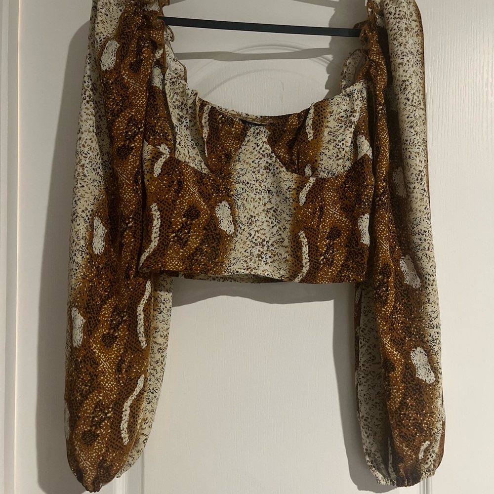 Animal Print crop top
